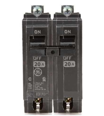 GE THQL2120 BREAKER DOBLE ANCHO 20 AMP
